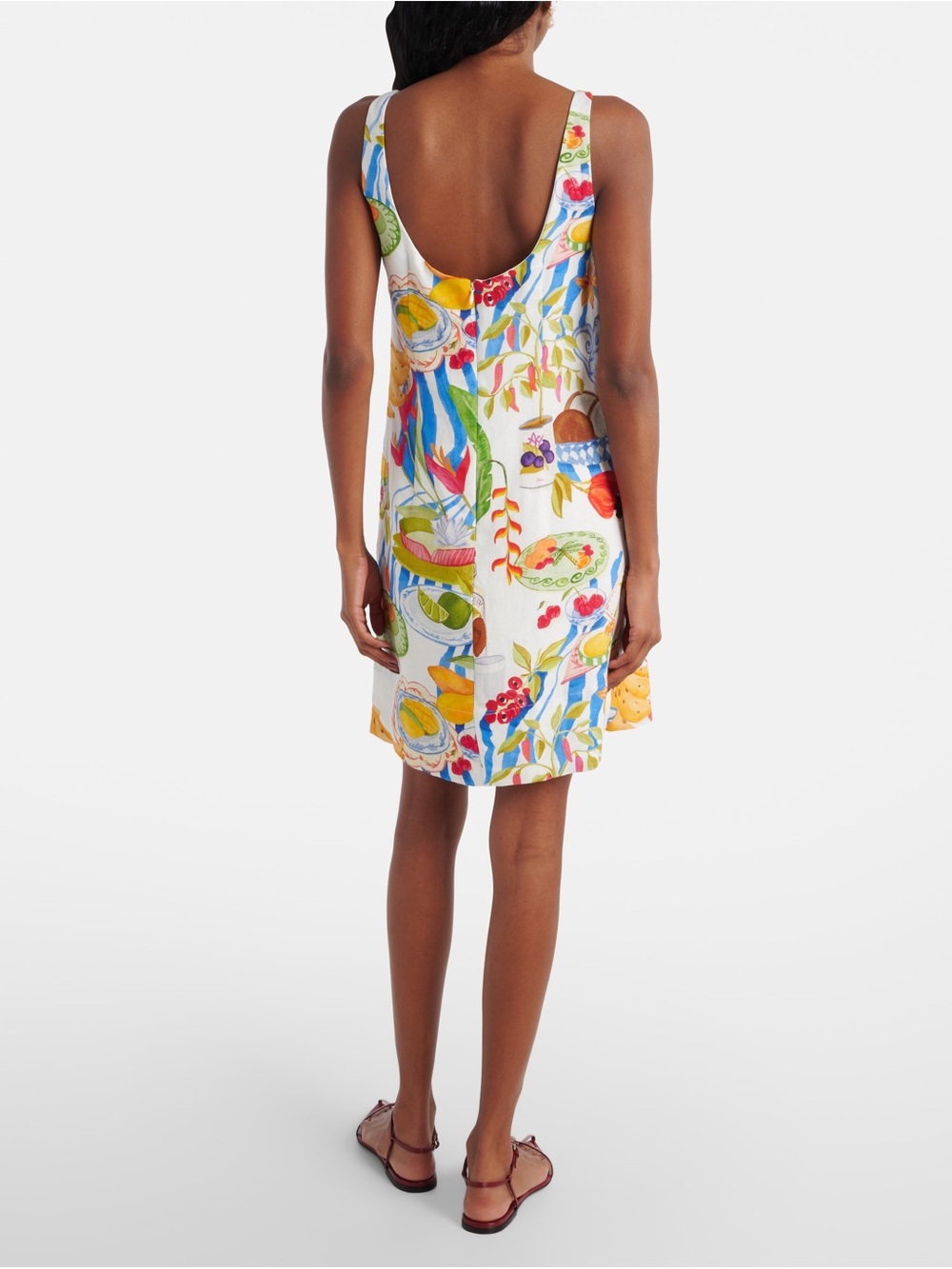 Farm Rio Printed Linen Mini Dress - Picture 3 of 8